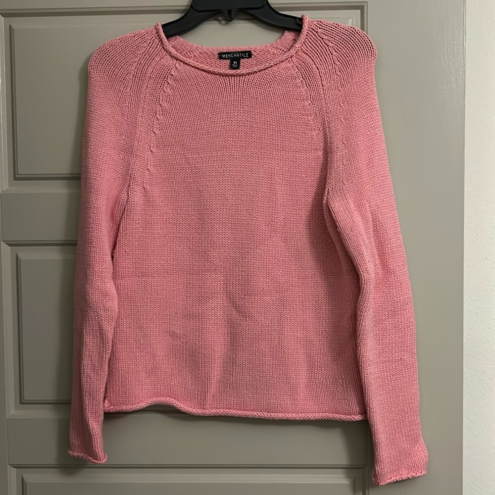 J. Crew Mercantile Pink Rollneck Sweater